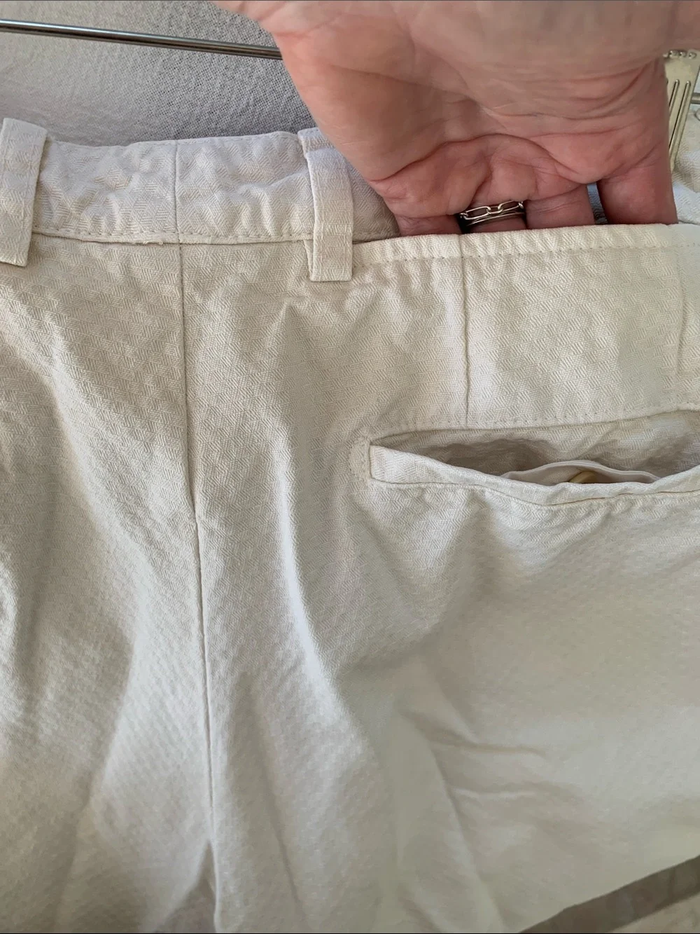Maison Martin Margiela Off-White Cotton Chinos